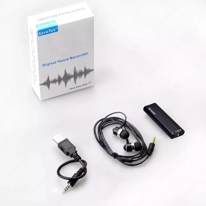 Диктофон "Savetek" GS-R22 8ГБ - 55-60 часов непрерывной записи