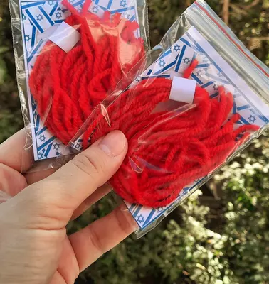 Красная нить комплект 10 шт с молитвой