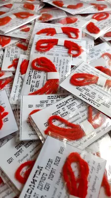 Красная нить комплект 10 шт с молитвой - 15 000 сум / шт.