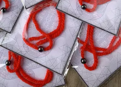 Израильские нити с натуральным гематитом