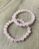 Браслеты из розового кварца