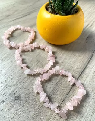 Браслеты из розового кварца Только в розницу