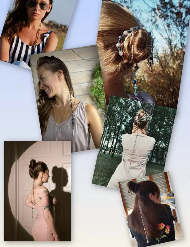 Лула для волос. Цахейла. Амулет ожерелье для волос. - Бижутерия