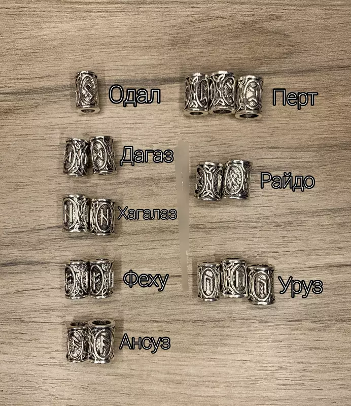 Сандаловые браслеты с рунами. Амулеты - Magic_Store