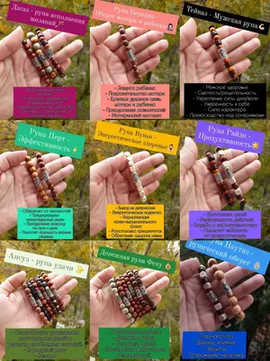 Набор гадальных рун из норвежской ели Только в розницу