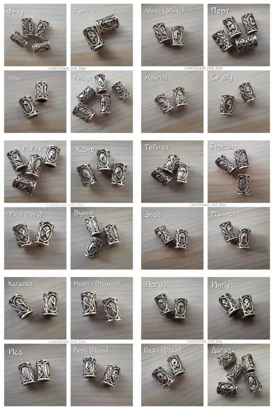 Набор гадальных рун из норвежской ели Сувениры