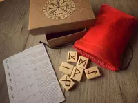 Набор гадальных рун из норвежской ели - Сувениры