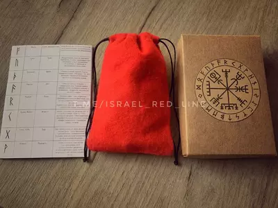 RUNES FORTUNE ikki tomonlama 25 dona. Qo'l ishi.