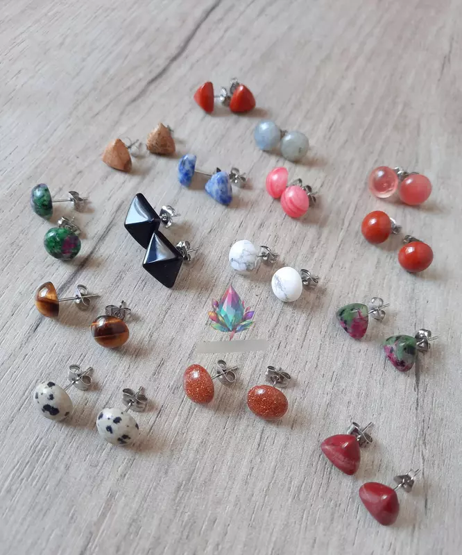 Серьги из натуральных камней