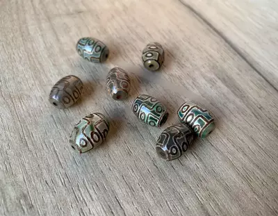 Трех глазковая бусина Дзи Только в розницу