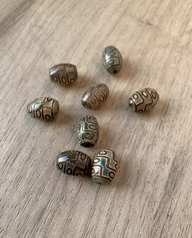 Денежные бусины Дзи (Дзы). Тибетские амулеты из агата. - 150 000 сум