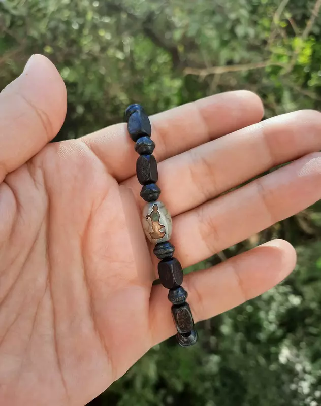 Денежные бусины Дзи (Дзы). Тибетские амулеты из агата. - Сувениры