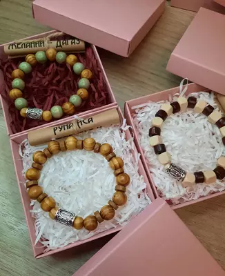 Сандаловые браслеты со скандинавскими рунами