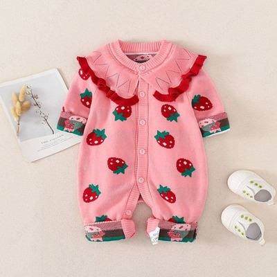 Боди для новорожденного "Клубничка"