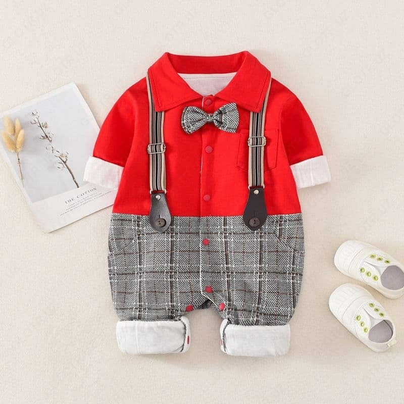 Летнее боди для новорожденного "Джентельмен"