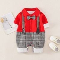 Летнее боди для новорожденного "Джентельмен"