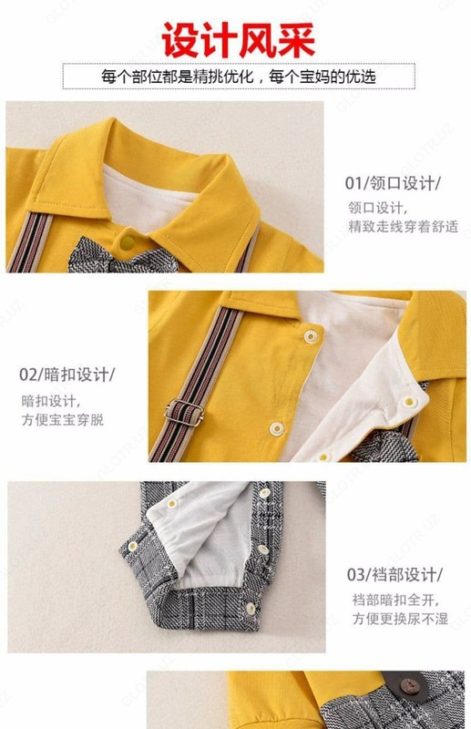 от {0} сум Летнее боди для новорожденного "Джентельмен"