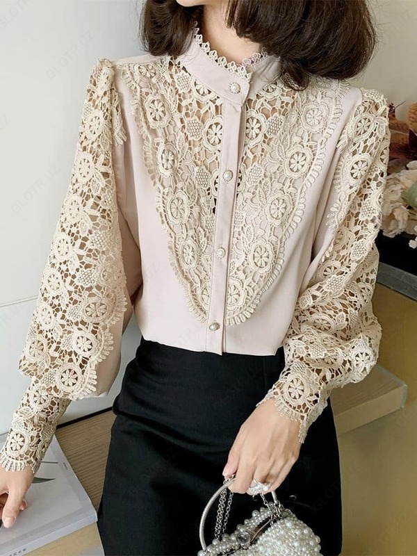 Женская ажурная блузка - от {0} сум