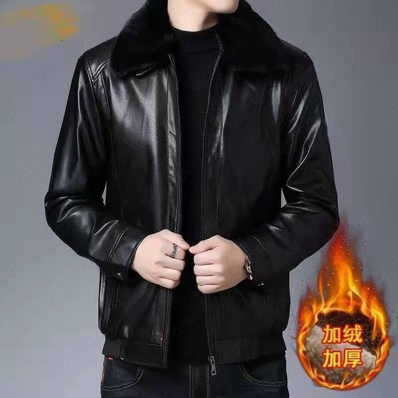 Мужская зимняя куртка черная - от {0} сум