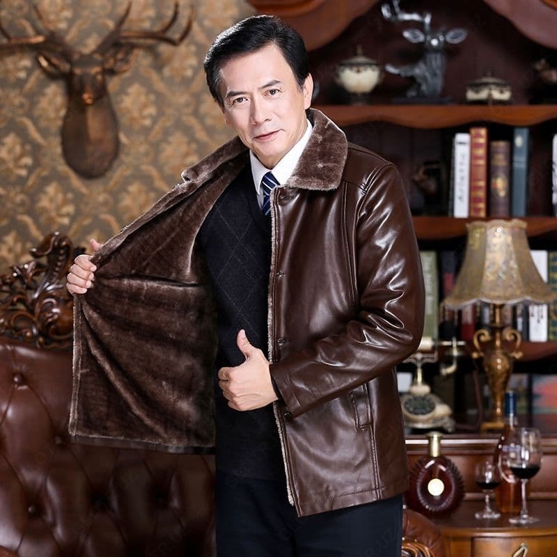 Мужская зимняя куртка коричневая - от {0} сум