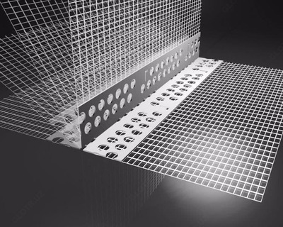 Профиль угловой ПВХ с армирующей сеткой 2