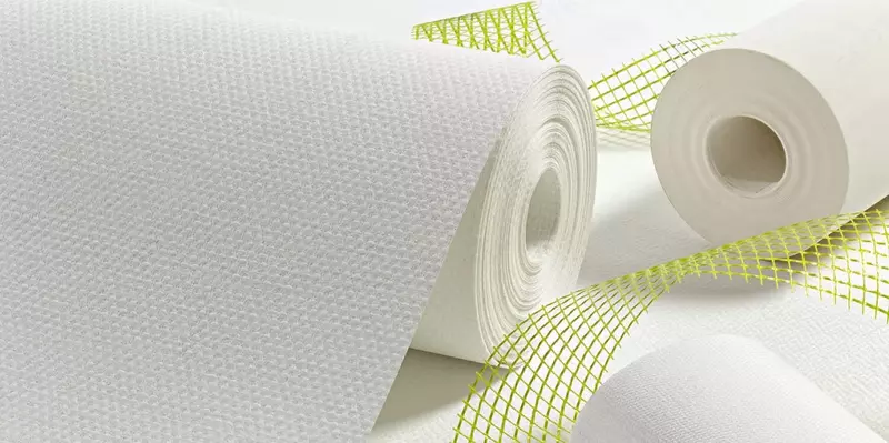 Стеклотканные обои (Дерюжка крупная) "BayTex" Walltex W30, рулон 1х25 м, плотн. 205 г/м2, Г1 (огнестойкие)