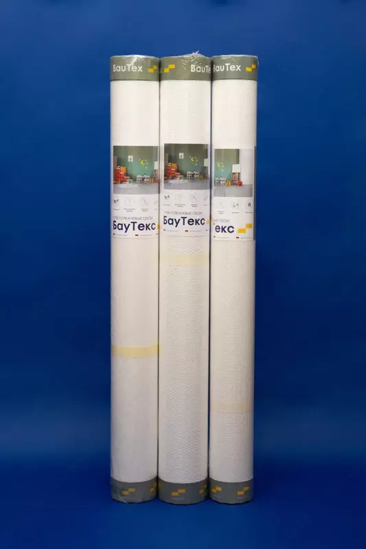 Стеклотканные обои (Дерюжка крупная) "BayTex" Walltex W30, рулон 1х25 м, плотн. 205 г/м2, Г1 (огнестойкие)