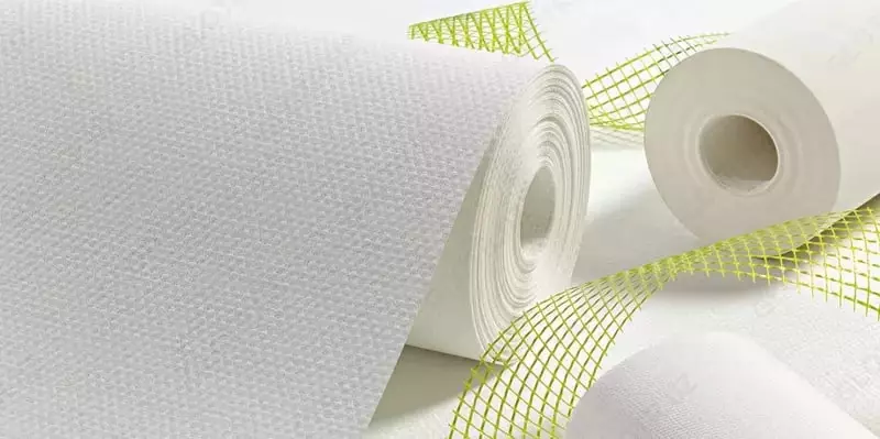 Стеклотканные обои (Рогожка потолочная) "BayTex" Walltex W100, рулон 1х25 м, плотн. 155 г/м2, Г1 (огнестойкие)