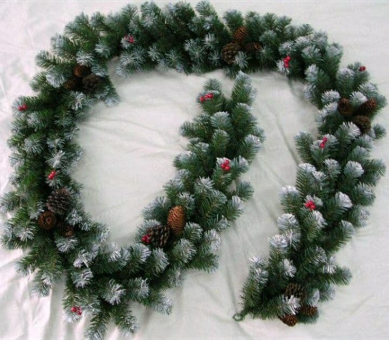 Новогодние гирлянды «Елочка» со снегом