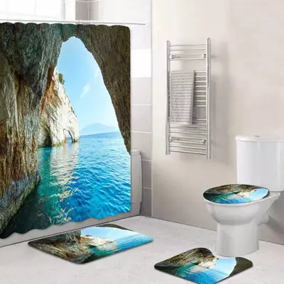 260 000 сум / шт. Набор 4/1 коврики + шторка для ванной и туалета