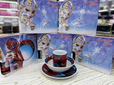 Набор посуды для детей из керамики из 3х предметов