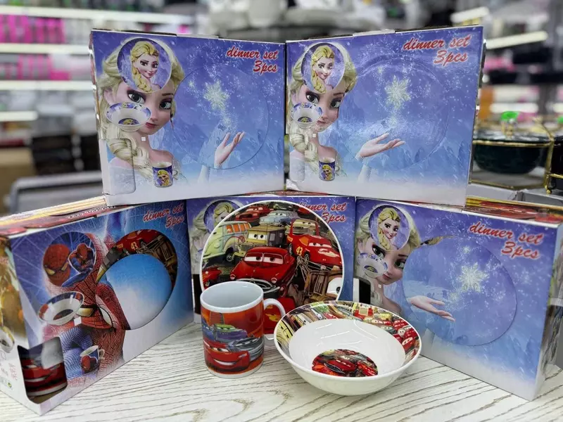 85 000 сум Набор посуды для детей из керамики из 3х предметов