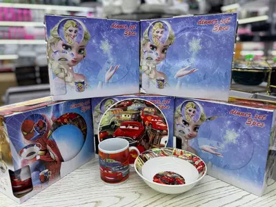 85 000 сум / шт. Набор посуды для детей из керамики из 3х предметов