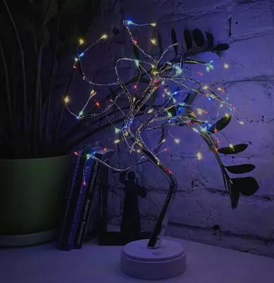 Декоративный светодиодный светильник-ночник "Золотое дерево"