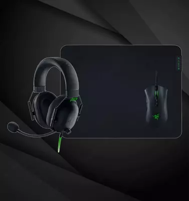 Razer battle bundle ( Razer DeathAdder V2 / Razer BlackShark V2 X / Razer Gigantus V2 )