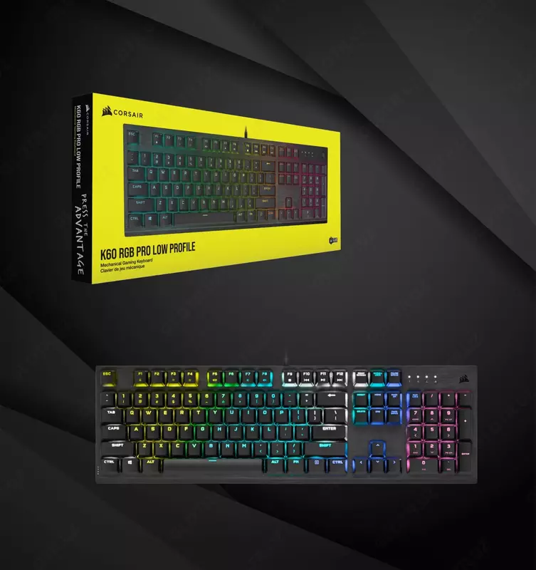 Низкопрофильная механическая игровая клавиатура K60 RGB PRO