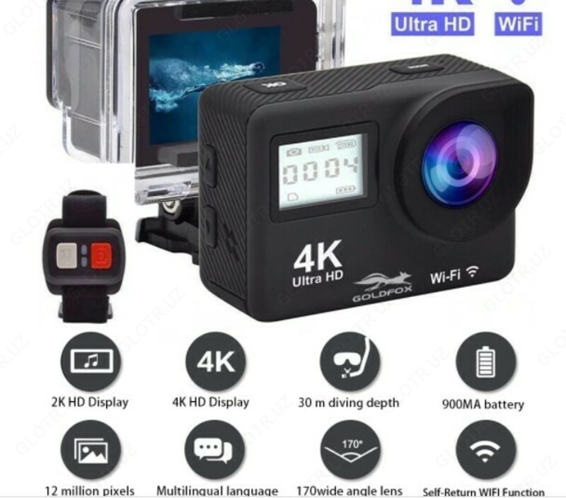 To'liq sensorli ekran Ultra HD 4K aksiya kamerasi - 700 000 so'm