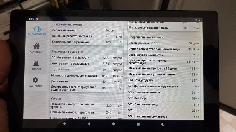 Technosmart Engineering - Atıksu tozalash inshooti (avtonom kanalizatsiya) - Topas kuniga 100m3 dan 30000m3 / kungacha