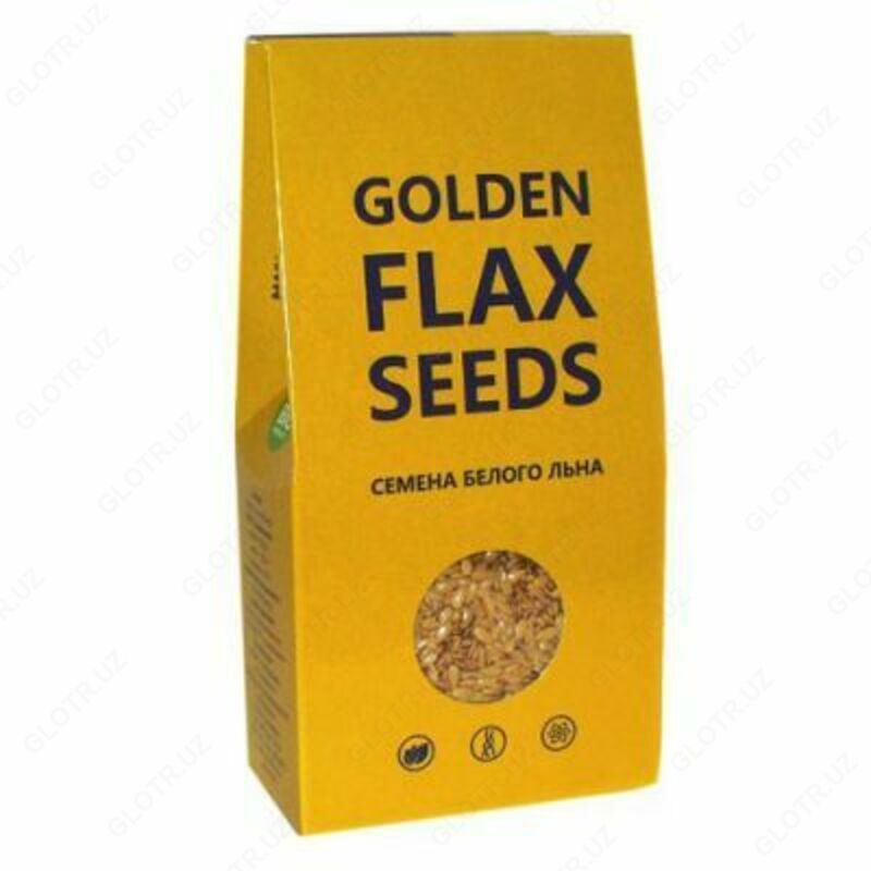 Семена белого льна пищевые Golden Flax Seeds  150гр