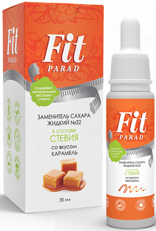 Заменитель сахара жидкий FitParad № 32 со вкусом карамели