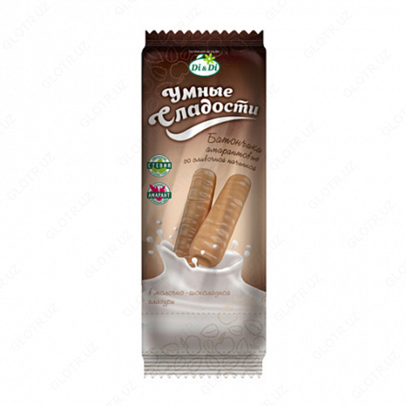 Di & Di Vitaminlangan glyutensiz baralar Aqlli shirinliklar  sutli shokoladli krem ​​bilan toldirilgan  20 g.