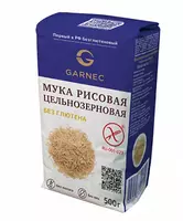 Мука рисовая цельнозерновая БГ Garnec (без глютена)  500 г