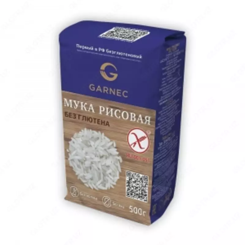 Мука рисовая БГ Garnec (без глютена)  500 г
