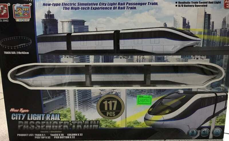 Игрушечный пассажирский поезд