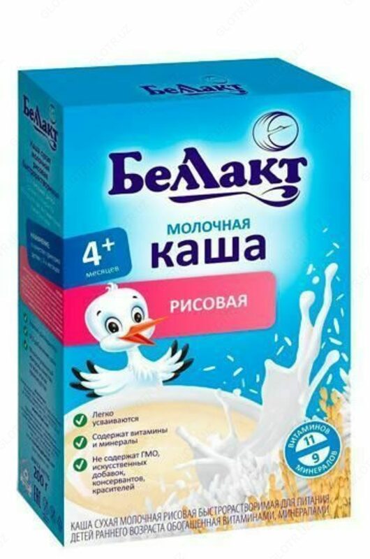 Bellakt vitaminli va mineralli sutli guruchli botqa 200 gr (4 oydan)