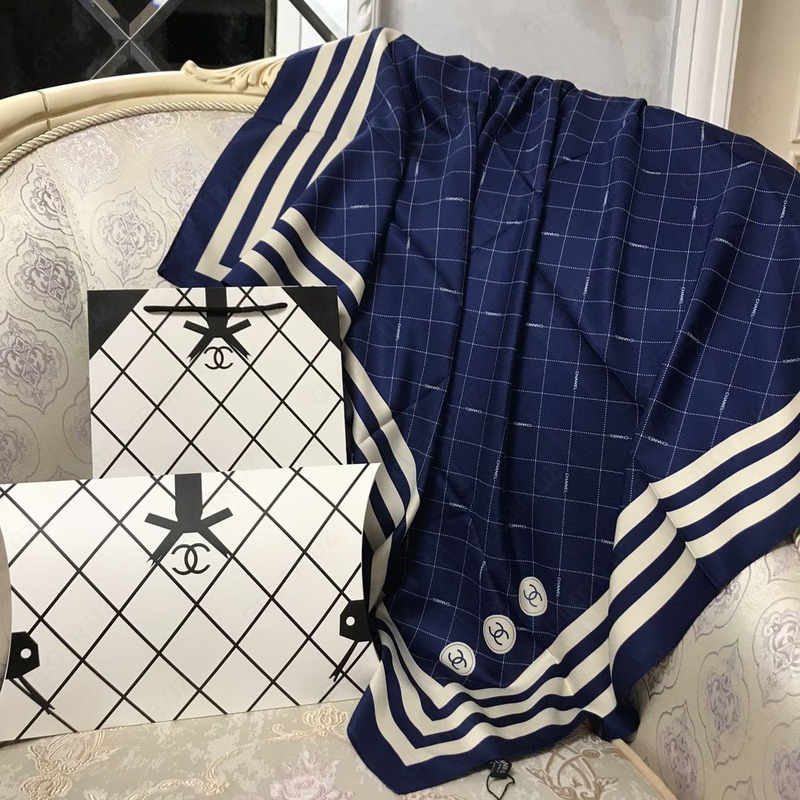 Платок Chanel (синий)