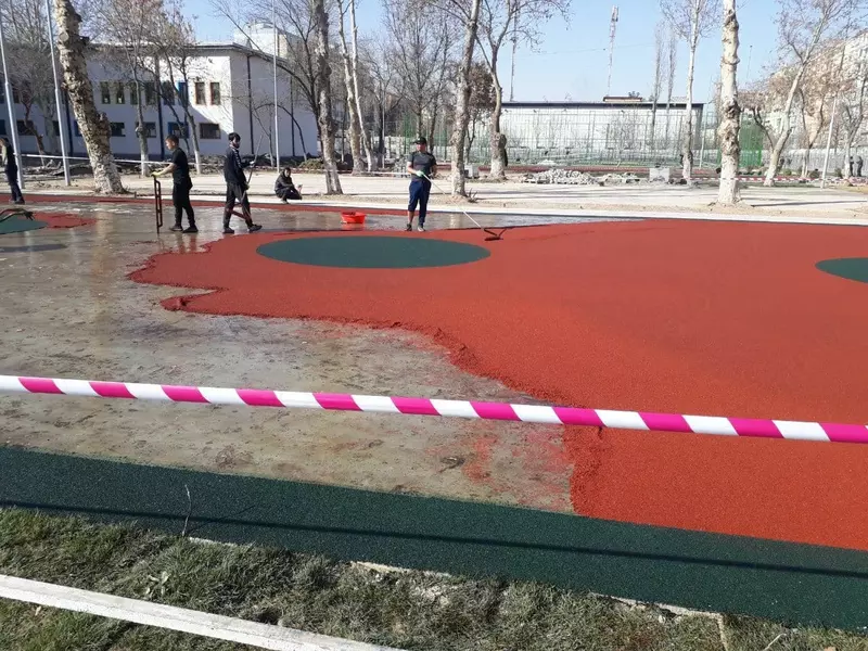 Наливное резиновое покрытие - 230 000 сум