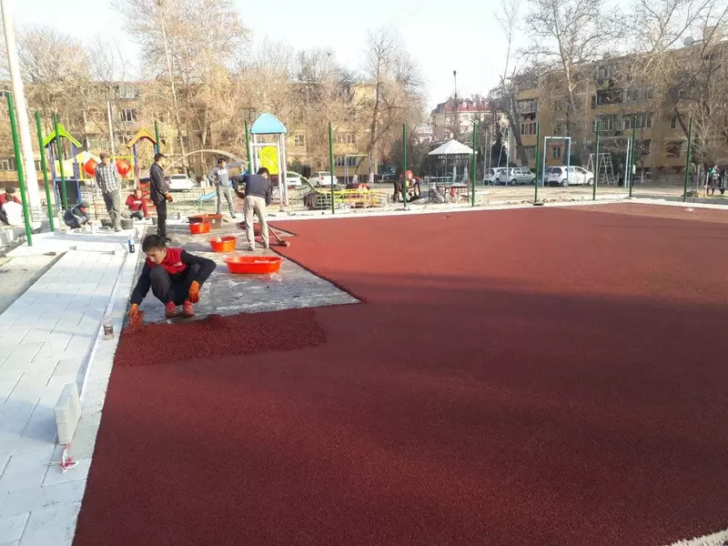 230 000 сум Наливное резиновое покрытие