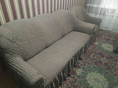 ﻿Покрывало-чехол на диван уголок