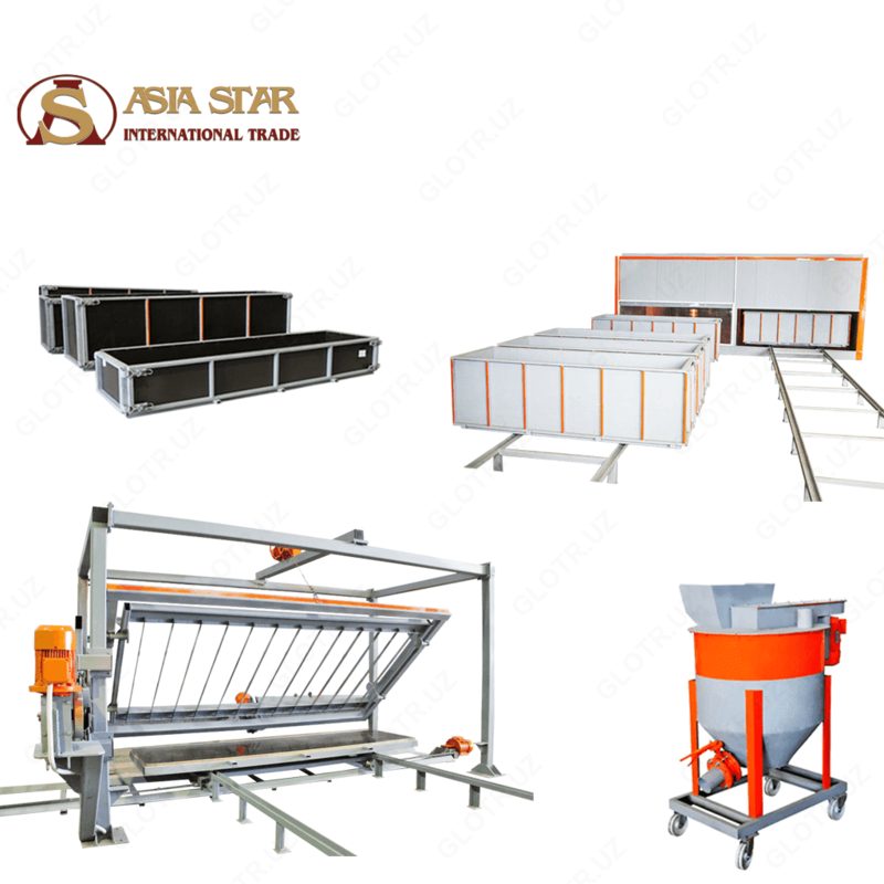 ЛИНИЯ ПРОИЗВОДСТВА ГАЗОБЕТОНА